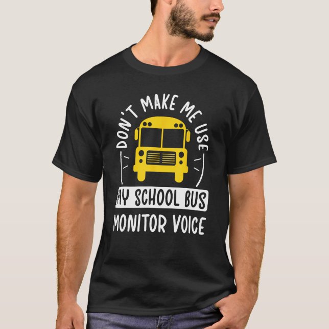 Mein Schulbusmonitor T-Shirt (Vorderseite)