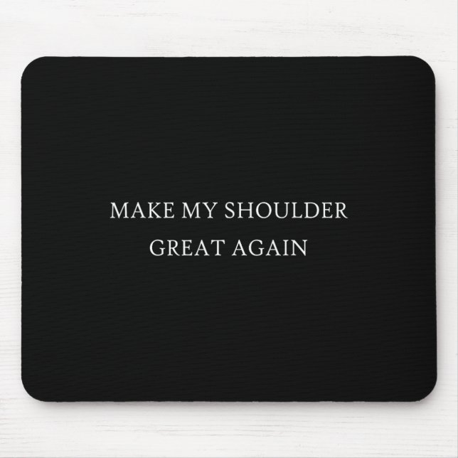 Mein Schulterschluss war wieder groß, Trump schädi Mousepad (Vorne)
