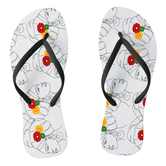 Mein Schwarz ist schön Flip Flops (Fußbett)