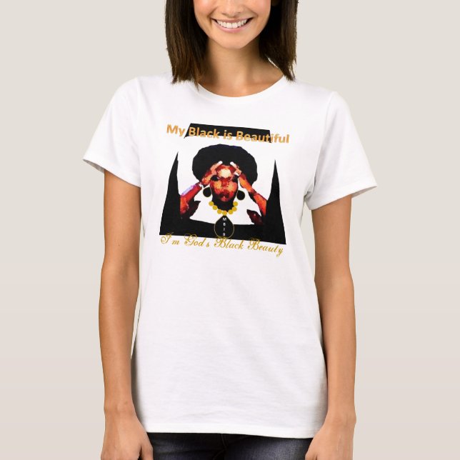 Mein Schwarzes ist schön T-Shirt (Vorderseite)