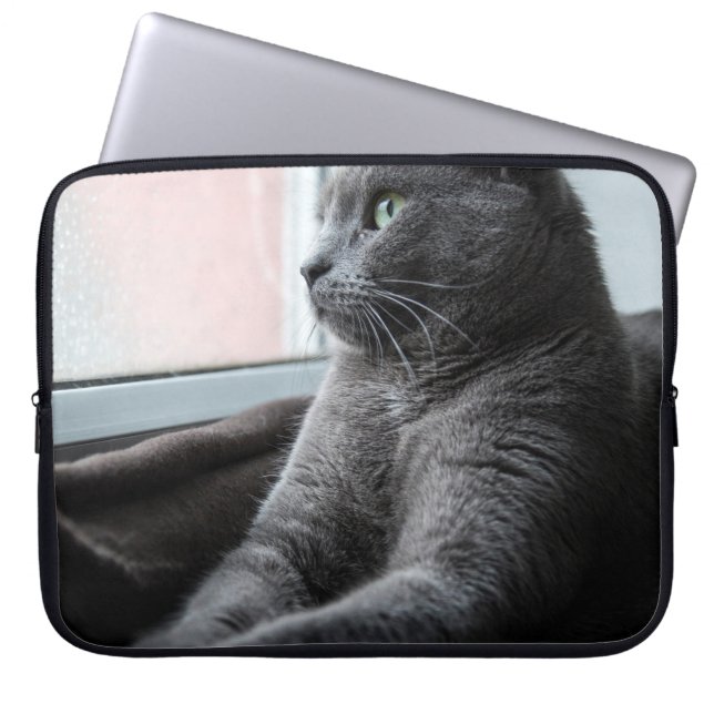 MEIN SCHWEIZER ROUTER RÜCKHALTETE KITTEN LAPTOPSCHUTZHÜLLE (Vorderseite)