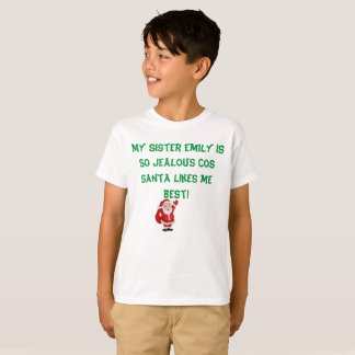 MEIN SCHWESTER IST JEALOUS SANTA WIE ICH BESTER T  T-Shirt