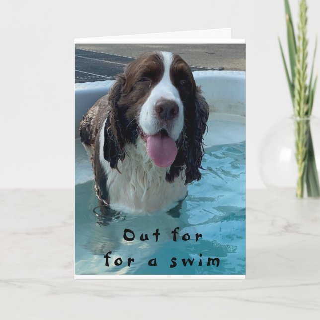 MEIN SCHWIMMER HAT GESAGT, "GLÜCKLICH, DEN 18. GEB KARTE (Vorderseite)