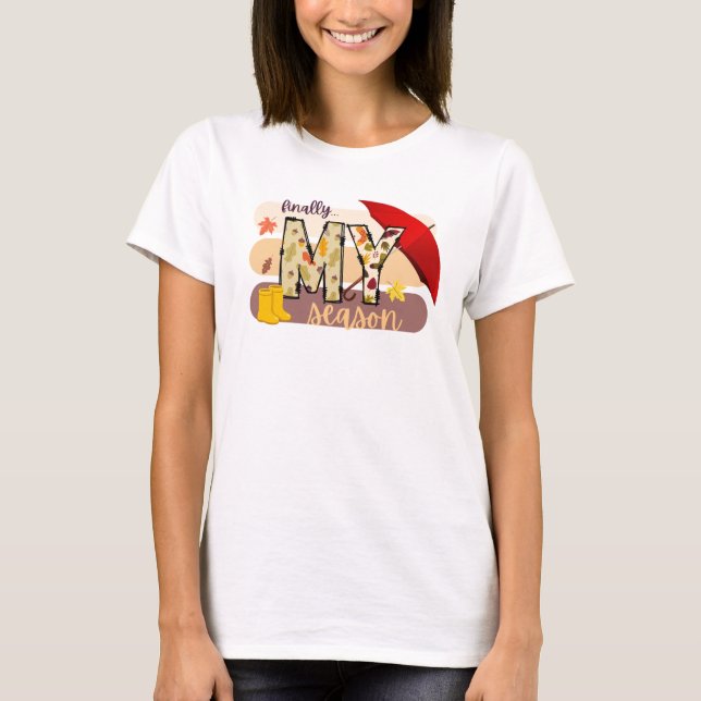 Mein Season Doodle Letters T - Shirt (Vorderseite)