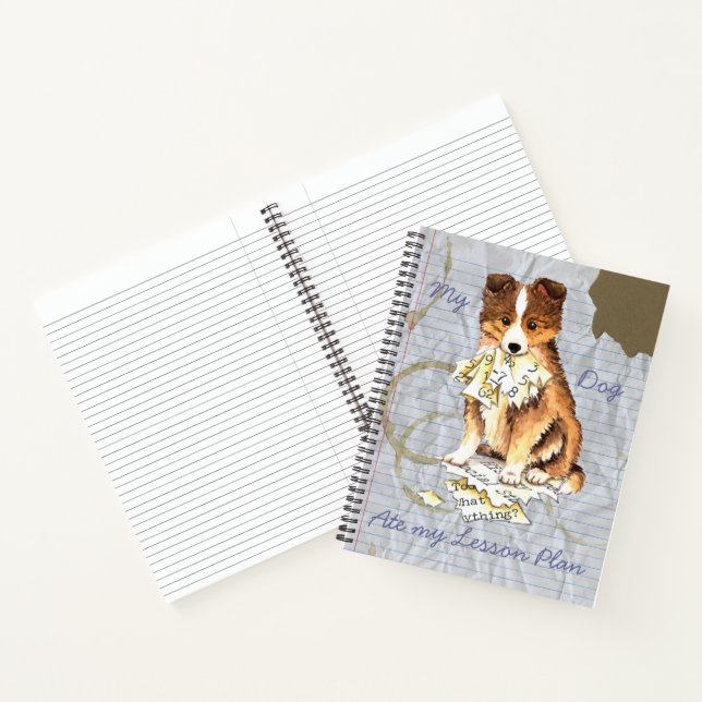 Mein Sheltie Ate My Lessingplan Notizbuch (Innenseite)