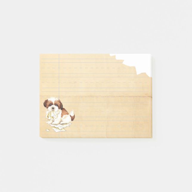 Mein Shih Tzu aß meine Hausaufgaben Post-it Klebezettel (Vorderseite)
