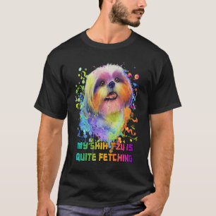 Mein Shih Tzu holt ziemlich Hundebüt Spaß T-Shirt