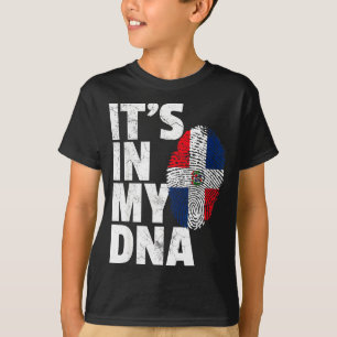 Mein Shirt Dna Dominikanische Republik Flagge Weih