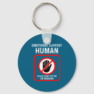 Mein-Shirt- Emotional-Support-Mensch-Halloween-Kos Schlüsselanhänger