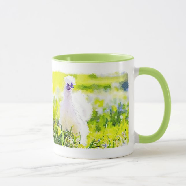 Mein Silkies - meine Welt! Tasse (Rechts)