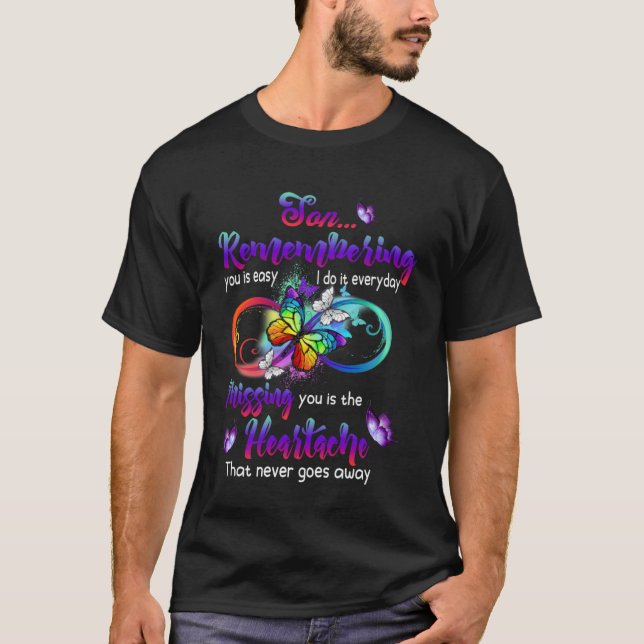 Mein Sohn, der sich an dich erinnert, ist Vermisst T-Shirt (Vorderseite)