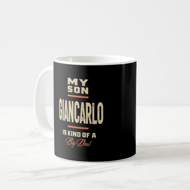 Mein Sohn Giancarlo Kaffeetasse (Vorderseite Links)