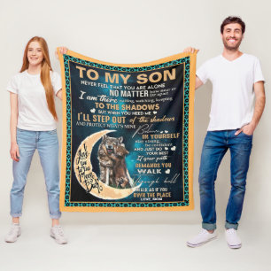 Mein Sohn glaubt an dich selbst Bleibe stark sein Fleecedecke