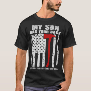 Mein Sohn hat deinen Back-Stolz-Feuerwehrmann-Vate T-Shirt