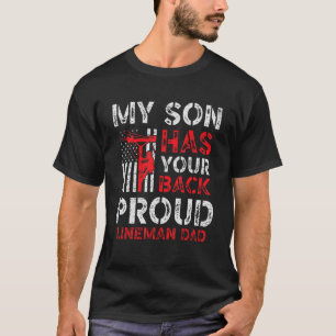 Mein Sohn hat deinen hinteren, stolzen Lineman-Vat T-Shirt