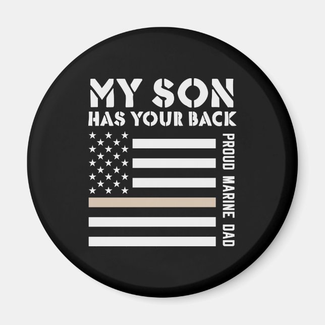 Mein Sohn hat Ihre Rückenmarksflagge für den Vater Magnet (Vorne)