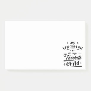 Mein Sohn im Gesetz ist mein Lieblingskind Post-it Klebezettel