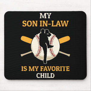 Mein Sohn im Jura ist mein Lieblingskind Baseball Mousepad