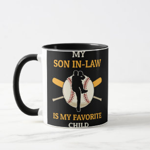 Mein Sohn im Jura ist mein Lieblingskind Baseball Tasse