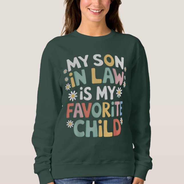 Mein Sohn im Jura ist mein Lieblingskind Sweatshirt (Vorderseite)
