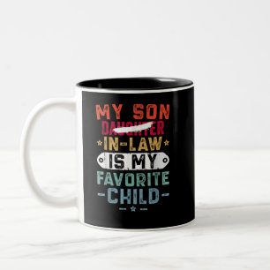Mein Sohn im Jura ist mein Lieblingskind Zweifarbige Tasse