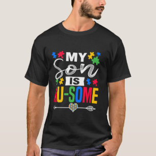 Mein Sohn ist au-some Autism Awareness Monat Unter T-Shirt