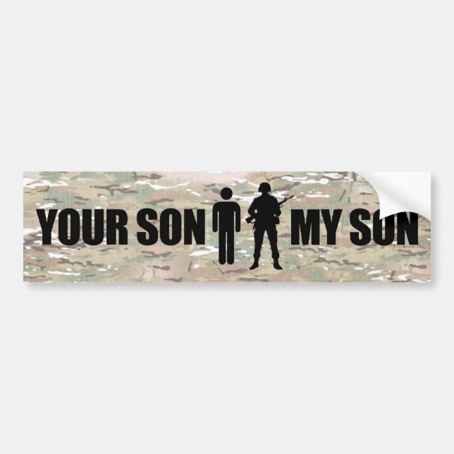Mein Sohn ist Aufschläge im Militär Autoaufkleber (Vorne)