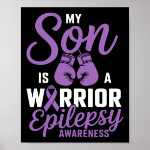 Mein Sohn ist ein Krieger-Epilepsie-Bewusstsein Ri Poster