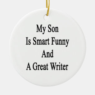 Mein Sohn ist intelligentes lustiges und ein Keramik Ornament