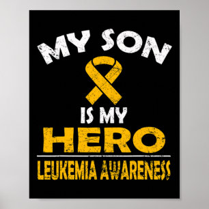 MEIN SOHN IST MEIN HERO LEUKEMIA-BEWUSSTSEIN FÜR S POSTER