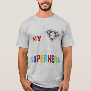 Mein Sohn ist mein Lieblingsheld Autismus Geschenk T-Shirt