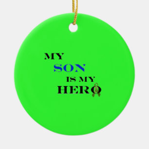 Mein Sohn ist meine Held-Verzierung Keramik Ornament