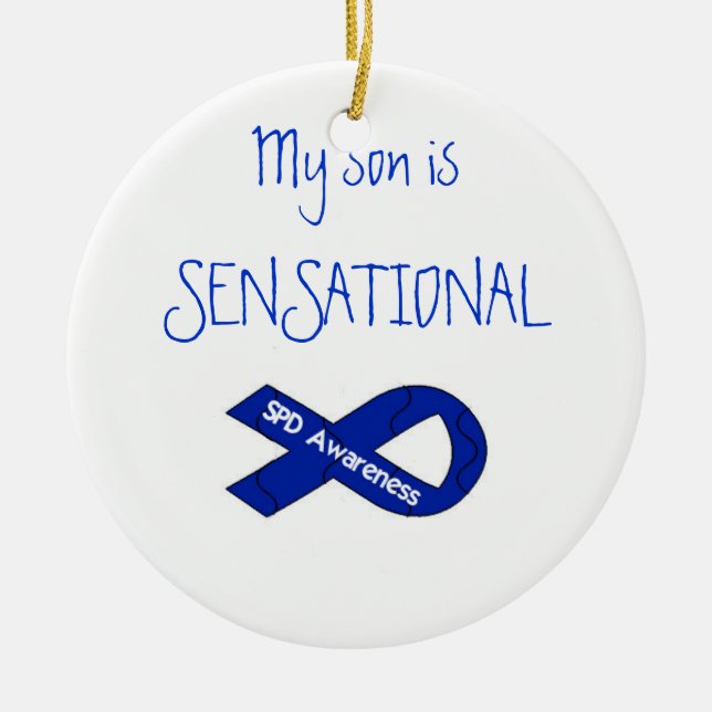 Mein Sohn ist sensationelle Keramikornament (Vorne)
