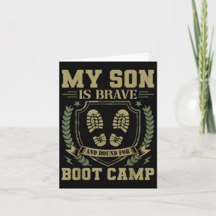 Mein Sohn ist tapfer und für das Boot Camp gebunde Karte