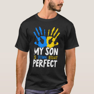 Mein Sohn ist unten perfekt extra Chromosom 1 T-Shirt