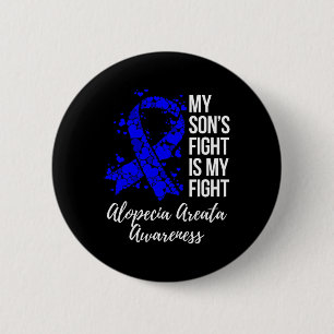 Mein Sohn kämpft gegen Alopezie Areata Awarene Button