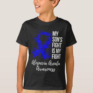 Mein Sohn kämpft gegen Alopezie Areata Awarene T-Shirt