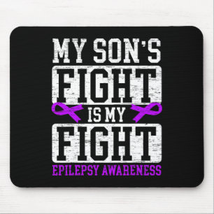 Mein Sohn kämpft, ich kämpfe - Epilepsie-Bewusstse Mousepad