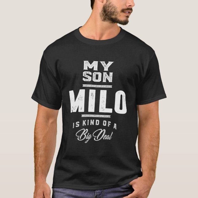 Mein Sohn Milo T-Shirt (Vorderseite)