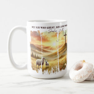 Mein Sohn war großartig. Seine Liebe war das größe Kaffeetasse