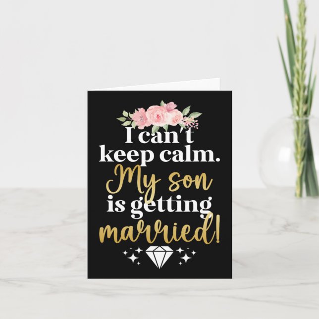 Mein Sohn wird Mutter der Mama heiraten Karte (Vorderseite)
