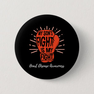 Mein Söhnenkampf ist mein Bewusstsein für Herzkran Button