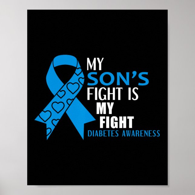 Mein Söhnenkampf ist mein Diabetes Typ 1 Poster (Vorne)