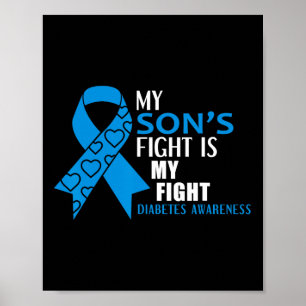 Mein Söhnenkampf ist mein Diabetes Typ 1 Poster