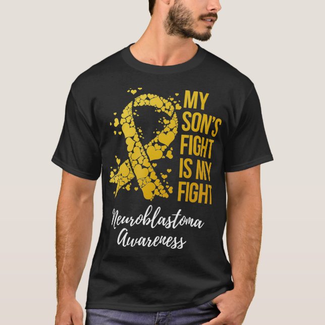 Mein Söhnenkampf ist mein Kampf Neuroblastom T-Shirt (Vorderseite)