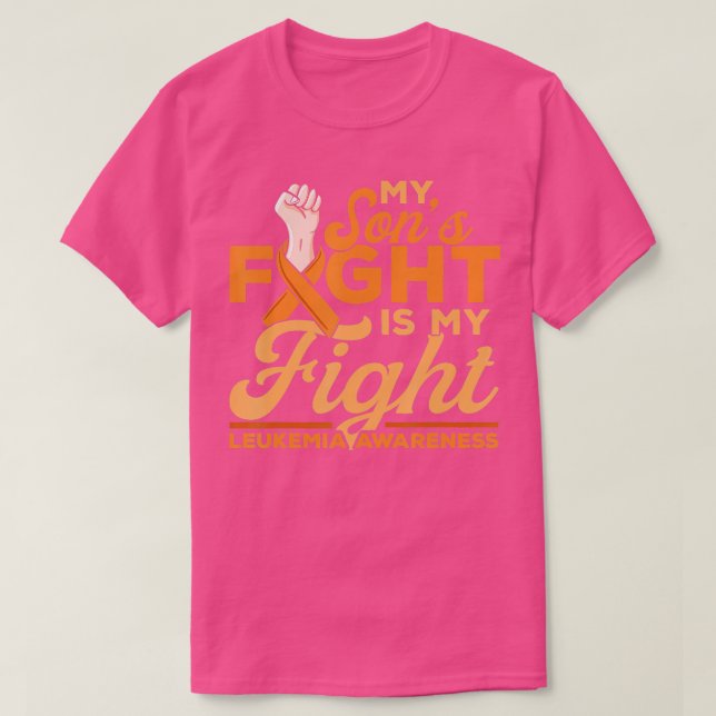 Mein Söhnenkampf ist meine Leukämie-Bewusstsein T-Shirt (Design vorne)
