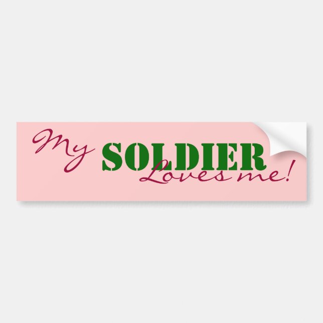 Mein, Soldat, Lieben ich! Autoaufkleber (Vorne)