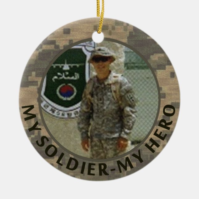 Mein Soldat mein Keramikornament (Vorne)