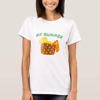 MEIN SOMMER – Ananas-Saft Tropische Sommer-Vibes T-Shirt