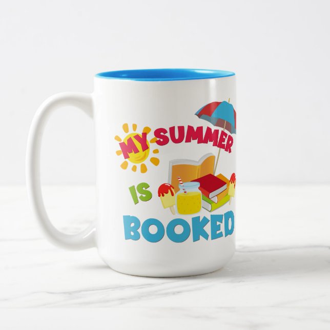 Mein Sommer ist für zwei Tonen Kaffee Tasse gebuch (Links)